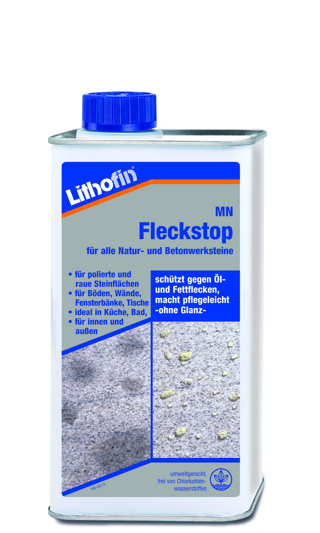 MN Fleckstop, Imprägnierung für Natur- und Betonstein - 1 Liter Gebinde